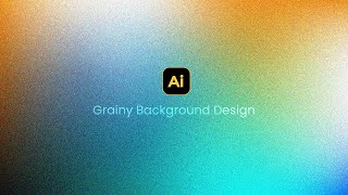 Simple Grainy Gradient Abstract Background Design in Illustrator