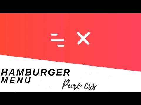 Hamburger Menu Transferring into Toggle Button Using HTML & CSS || HTML5  CSS3 TUTS