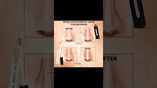 Nose contouring Guide for beginners#ytshorts #makeuptipsforbeginners
