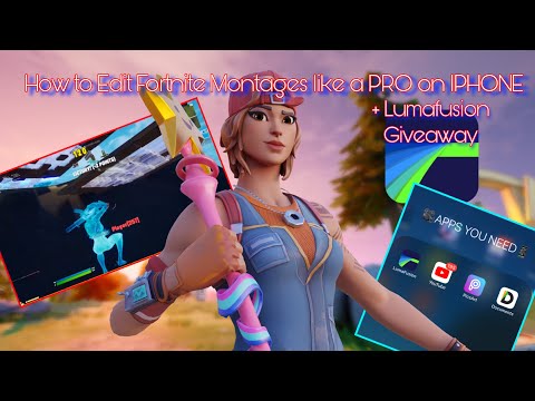 How to Edit Fortnite Montages like a PRO on IPHONE! With Lumafusion (Tutorial) + Lumafusion Giveaway