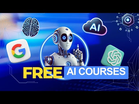 Best 5 FREE A.I. COURSES for Technical & Non-Technical Beginners 2025 (w/ Certificates & Projects)