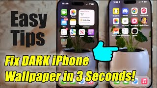 🔥 Fix iPhone Home Screen Background Too Dark or Tinted | iOS 18 Tips & Tricks! 🔧📱