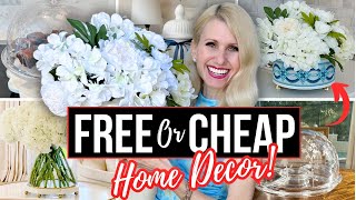 *FREE Or CHEAP* DIY DECOR! ZERO-COST DESIGNER HOME DECOR That'll WOW!