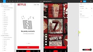 how completely design Netflix Mobile App in Figma  | 2nd Part | #webappdesign || #uxdesign #figma