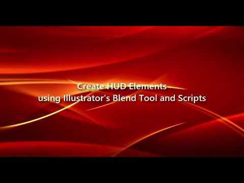 Creating HUD Elements using Illustrator Blend Tool and Scripts