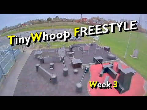 3 weeks of TinyWhoop Freestyle - Parkour track Part 2