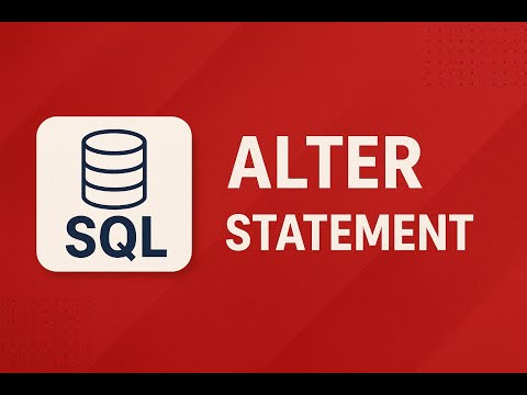 ALTER Statement in SQL