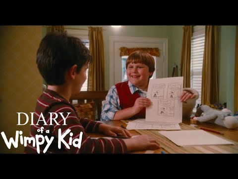 Greg and Rowly Drawing Comic Book Real Scene - Diary of a Wimpy Kid [2010] Movie Clip HD 1080p