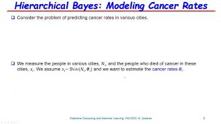 Lecture 18 - Hierarchical Bayesian Models