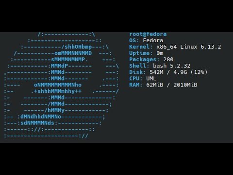 Booting Fedora 41 in User Mode Linux