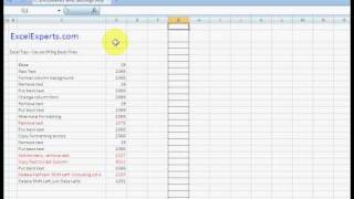 ExcelExperts.com - Excel Tutorial - Cause Of Big Excel Files