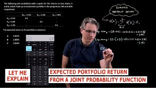 Expected portfolio return (for the CFA Level 1 exam)