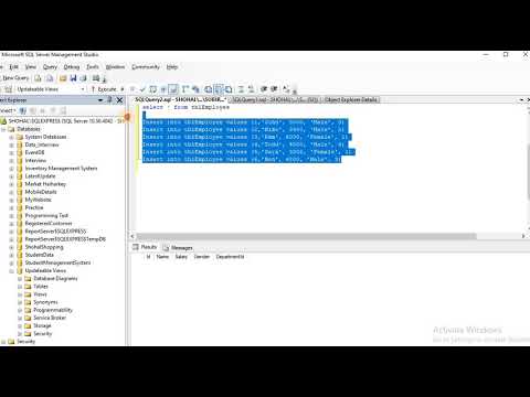 Update Views -SQL