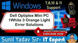 Dell Optiplex 3080 / 3 Orange light and 1 white light Problem with Solutions. #dell  #dellsupport