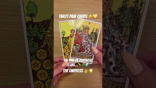 Tarot pair cards 🔮 more similarities between the cards! 🌕 #learntarot #tarotcards
