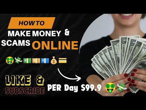 How do you make money from online scams?