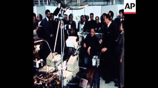 SYND 3 2 79 CHINESE VICE PRIME MINISTER DENG XIAOPING AT NASA SPACE CONTROL CENTRE IN HOUSTON