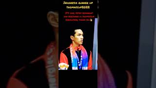 Indonesia get silver medal at thomascup2022👍#bangkok#thomascup2022#silvermedal#shorts