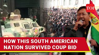 Dramatic Footage Of Coup D'etat: Palace Gate Smashed, Army Chief Handcuffed, Bolivia Rescued