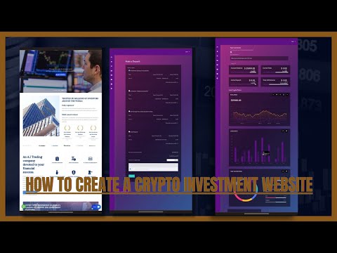 How To Create a Crypto website | Using  Hyip Gold Coder Manger | Bitcoin investment website