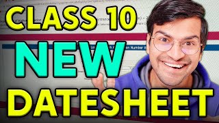 NEW DATESHEET from CBSE for CLASS 10 | DATESHEET CHANGED | CBSE LATEST UPDATE | Boards 2026