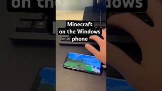 Minecraft running on a Windows phone #tech #gaming #windows #android #yaptech