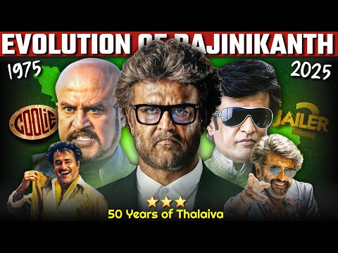 Evolution of Rajinikanth (1975-2025) • 50 Years in 50 Minutes of Thalaivar ♠️