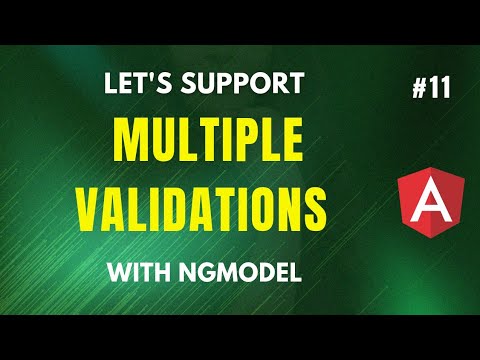 How does angular ngModel directive handle multiple validation directives ?
