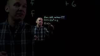 Even, Odd, or Neither given a Function (1) #algebra2 #maths