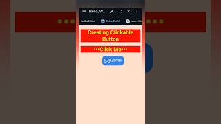 Creating Clickable Button Using HTML and CSS #htmlandcss #button #attractive