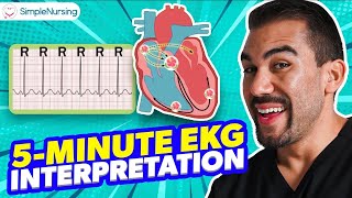 5 minute EKG/ECG Interpretation for NCLEX-RN - EKGs Made Simple