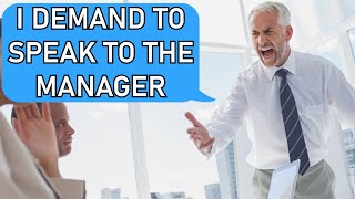 Evil Neighbors & Karen's Demands to Speak to the Manager & Threatens to Sue