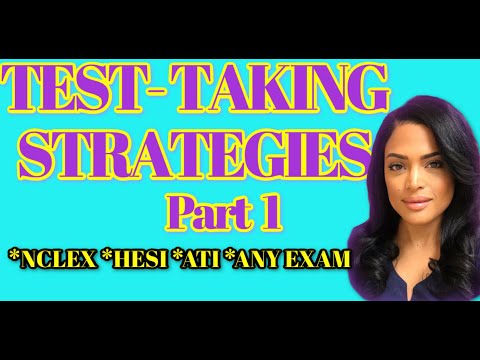 TEST-TAKING STRATEGIES to Pass the NCLEX in 75 Questions Part 1