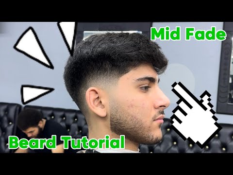 HOW TO FADE BEARD - MID FADE + BEARD TUTORIAL