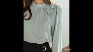 Fashionable Top design for job girls..#new #summervibes #style