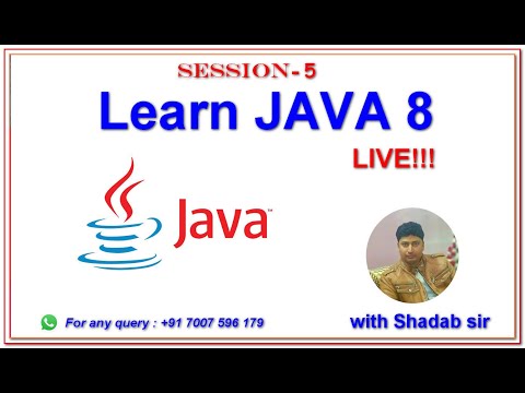 Learn Java Programming with  | Shadab sir- Session-5 [Hind | Urdu]