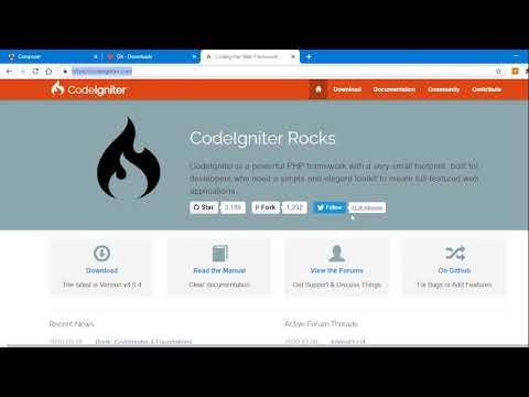 Part 1 : Code Igniter Installation
