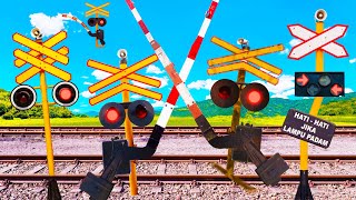 Railroad Crossing Learning How to Fly 😂