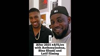 #AyLive AJ & Ayo Makun with Sina Ghami and Latif filming. Life can change in an instant📌🕊️🕊️🥀🥀