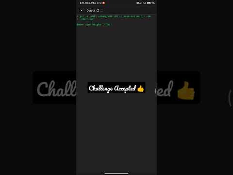 The Height Converter | #challenge accepted 👍 @Addictive guitarist #coding #shorts #youtubeshorts