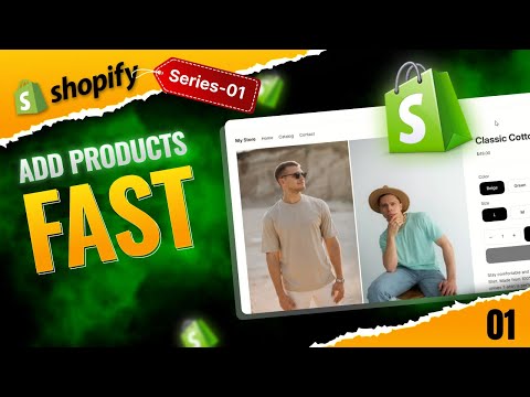 How to Add Products to Shopify Store FAST | Shopify Product Setup Tutorial 2025