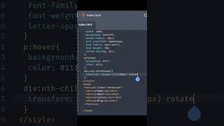 3d Nav Bar | html css #html #css #coding #shorts