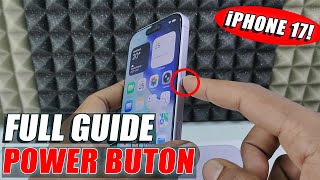 how to use side button on iphone 17/17 pro max?