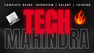 Tech Mahindra Interview & Joining Process | Complete Guide for Service Based IT Companies