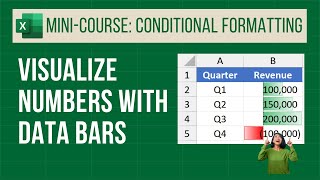 Data Bars in Excel: Visualize Your Numbers Fast | Excel Mini-Course: Conditional Formatting Part 3