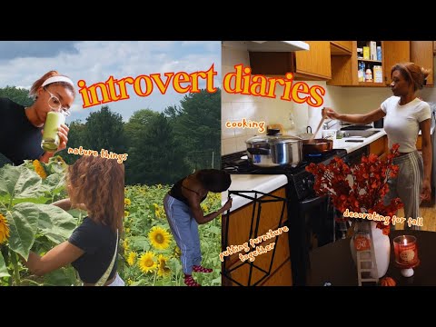 diaries of an introvert ~ decorating for fall, cooking meals, being a nature girly