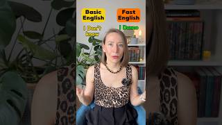 Basic English vs Fast English | American English 🇺🇸 #english #learnenglish #englishvocabulary