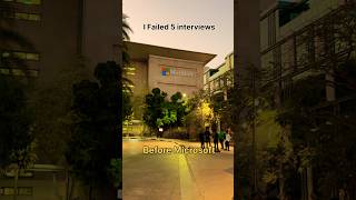 I failed 5 interviews before finally landing a job at Microsoft. #Microsoft #faang #dsa #jobs