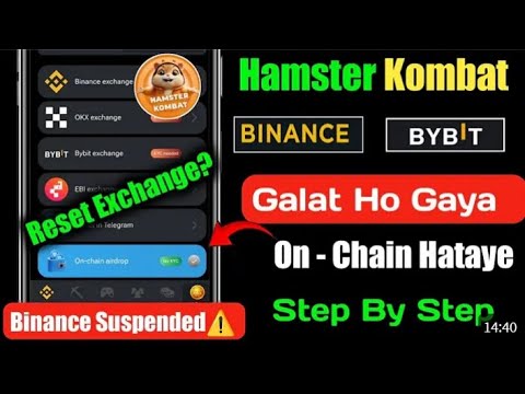 Hamestar Kombat select to okx option and binance an bybit #how #to #select #hamsterkombat # okx