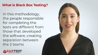 What is Black box testing